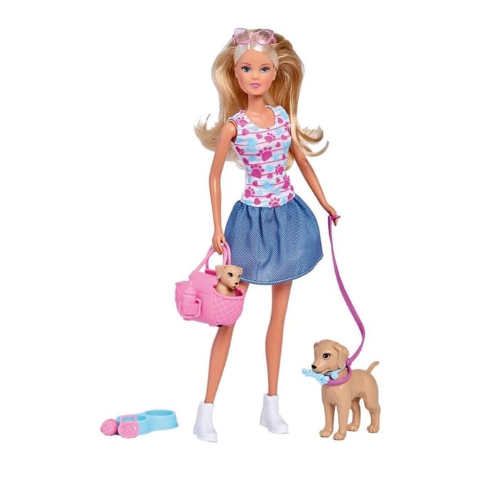 Steffi Love Puppy Walk Doll Set