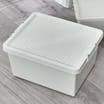 Utility Rattan Storage Box Cream 27L