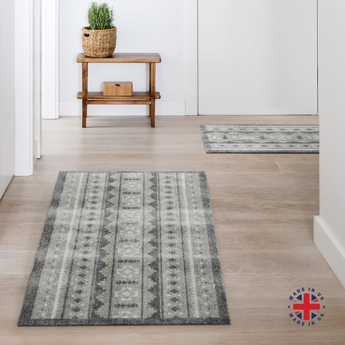 Aztec Grey Runner 50x120