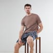 Originals Men's Brown T-Shirt & Shorts Pyjama Set