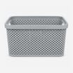 Diamond Storage Basket with Lid 7 Litre