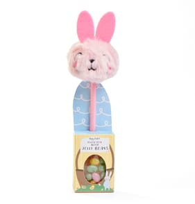 Hoppy Easter Plush Pen With Jelly Beans 20g - Bunny
