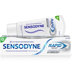 Sensodyne Rapid Relief Whitening Sensitive Teeth Toothpaste 75ml