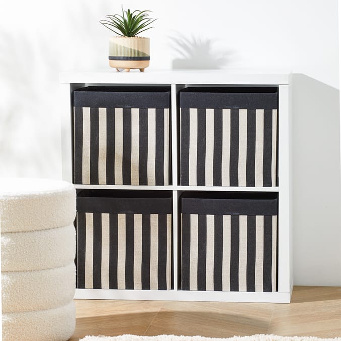 Stripe Canvas Cube