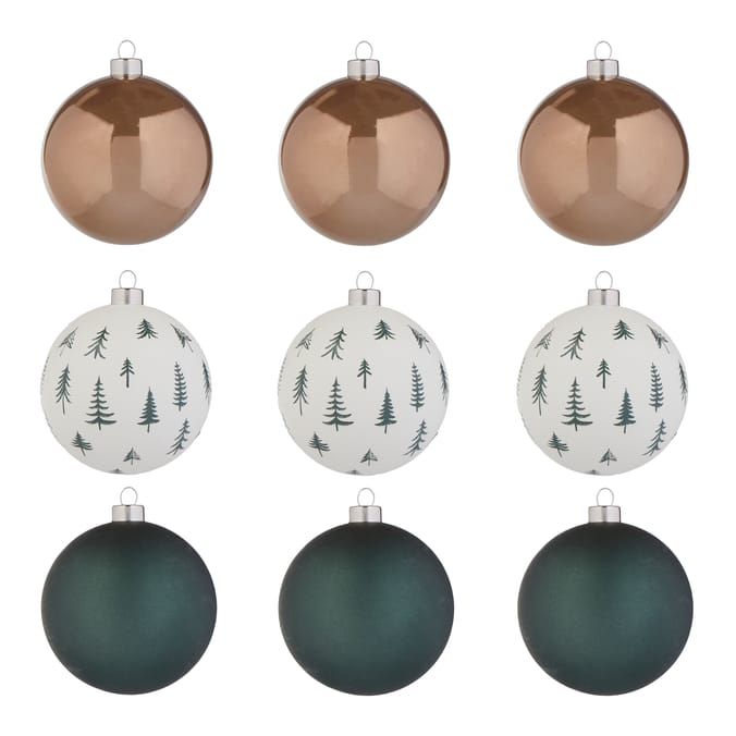 Nordic Spirit 8cm Theme Bauble 9 Pack