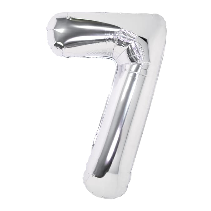 Lets Party Silver Foil 7 Balloon