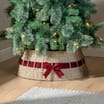 Festive Feeling Wicker Christmas Tree Skirt