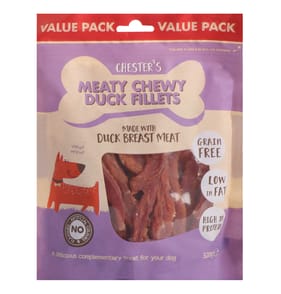 Chester's Meaty Chewy Duck Fillets 320g