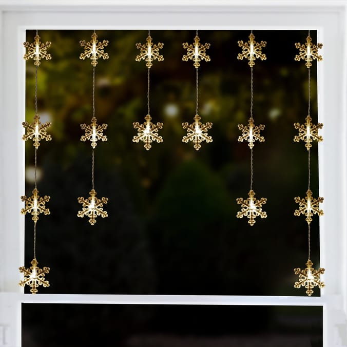 Prestige LED Snowflake Curtain Lights