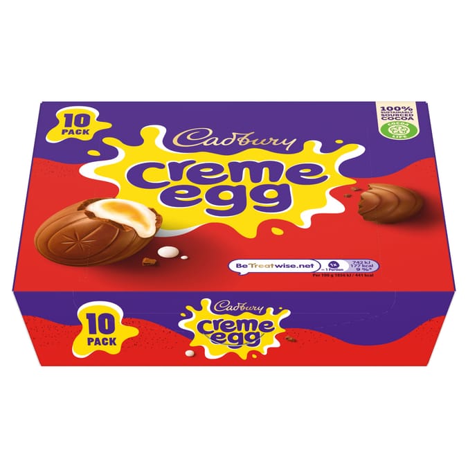 Cadbury Creme Egg Chocolate Box 400g 10 Pack