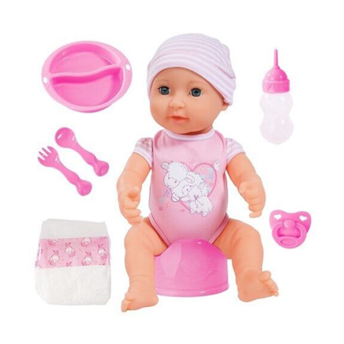 Piccolina Newborn Baby 40cm - Soft Pink