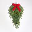 Festive Feeling 70cm Pine Bow Teardrop Swag