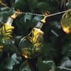 The Outdoor Living Collection 10 Plastic LED Bulb String Lights with Foliage