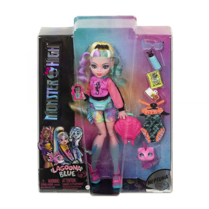 Monster High Doll with Pet & Accessories - Lagoona Blue