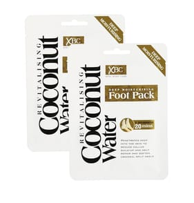 XBC Coconut Water Deep Moisturising Foot Pack x2