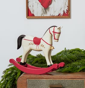 Festive Feeling Alpine Woods Christmas Rocking Horse