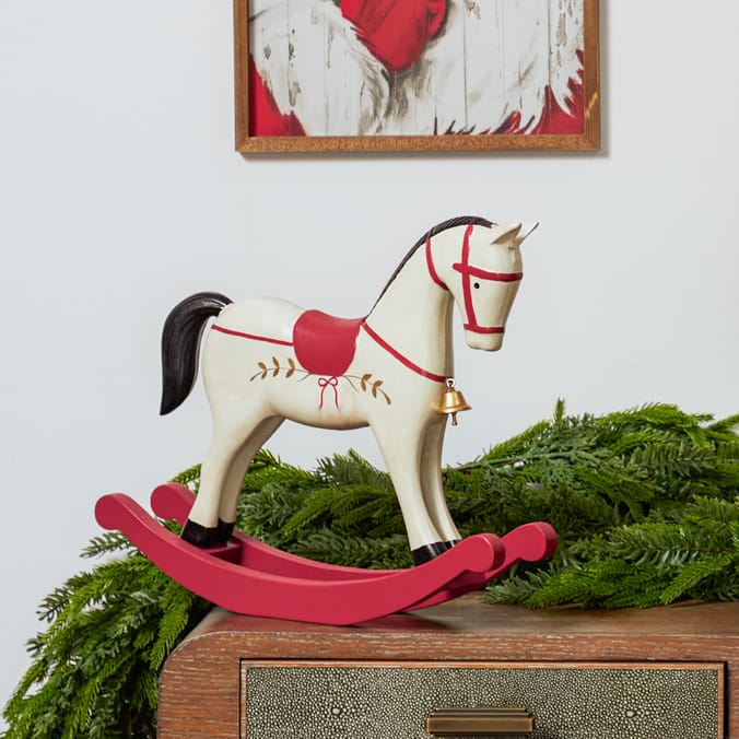 Festive Feeling Alpine Woods Christmas Rocking Horse
