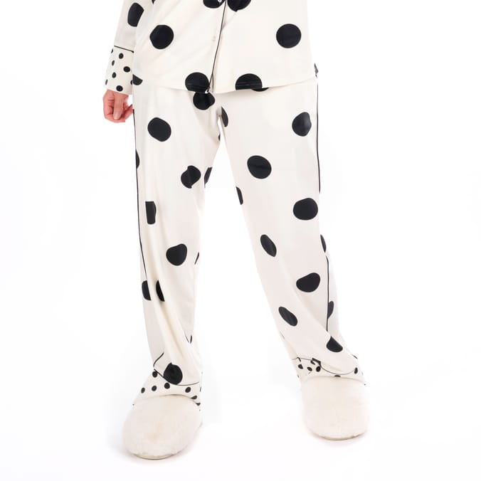 Originals Ladies Fleece Polka Dot Pyjamas