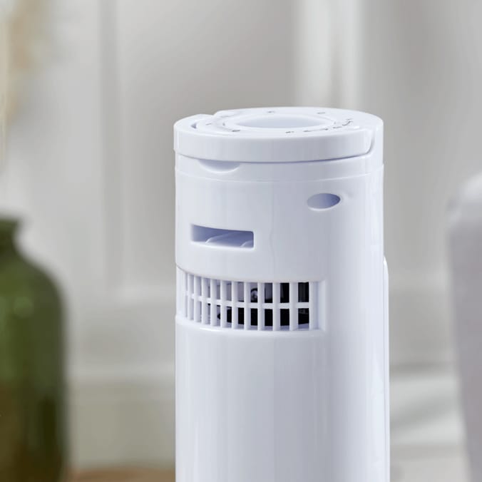 Pifco 14" Oscillating Tower Fan - White