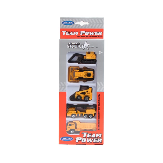 Welly Team Power Street Squad Vehicle Set 5 Pack
