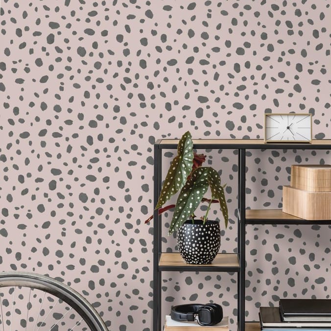 Dalmatian Print Wallpaper 12941 - Pink