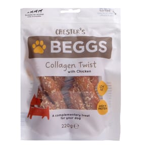 Chester's Beggs Collagen Twist 220g - Chicken
