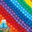 Let's Party Balloon Backdrop - Bright