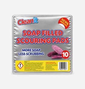 CleanIt Soap Filled Scouring Pads 10 Pack