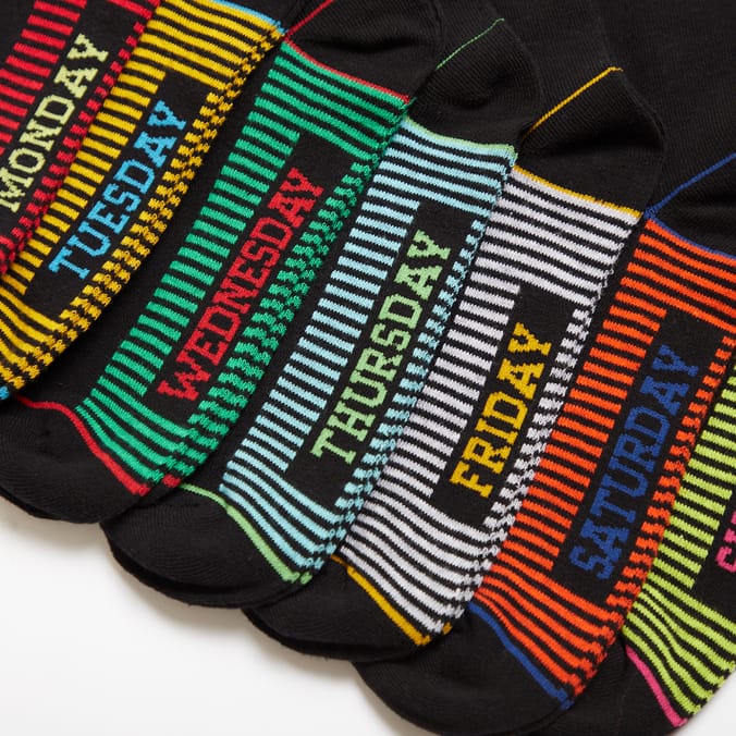 Night Day Men s Day of the Week Socks Home Bargains