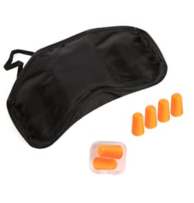 TravelShop Eye Mask & Ear Plugs - Orange