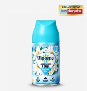 Bloomz Auto Air Freshener Refill 250ml - White Linen & Lily