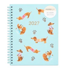 Stationery Store A5 Diary 2027 - Dogs