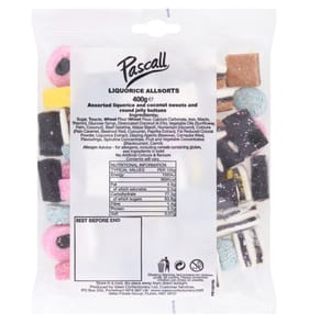 Pascall Liquorice Allsorts 400g