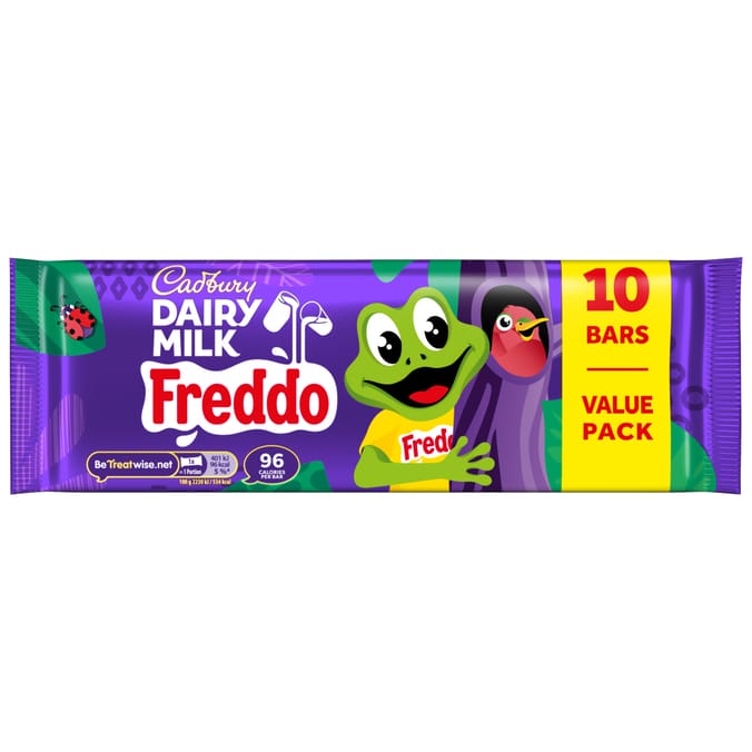Cadbury Dairy Milk Freddo Chocolate Bar 10 Pack Multipack 180g