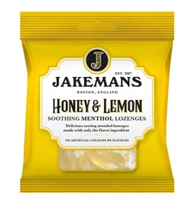 Jakemans Honey & Lemon Soothing Menthol Lozenges 73g x 12 Packs