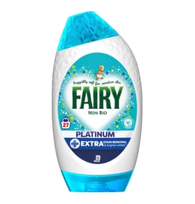 Fairy Non Bio Platinum Liquid Gel 27 Washes 891ml