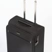 Salisburys Premium Soft Shell Expandable Suitcases - Black