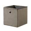 Home Collections: Velvet Storage Cube 2 Pack - Grey