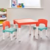 Liberty House Toys Kids Plastic Table and Two Chairs Set