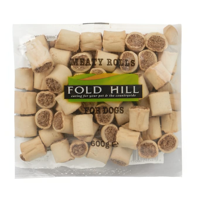 Fold Hill Meaty Rolls Dog Treats 600g