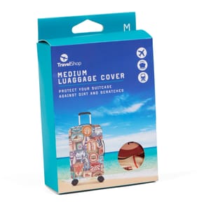 TravelShop Medium Luggage Cover - Stickers