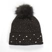 A La Mode Beaded Pom Hat