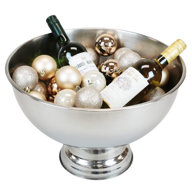 Home Collections Stainless Steel Wine Bottle Ice Dome - Silver