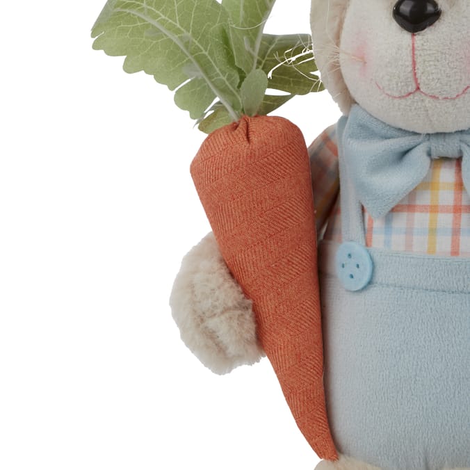 Happy Easter Sitting Plush Easter Bunny