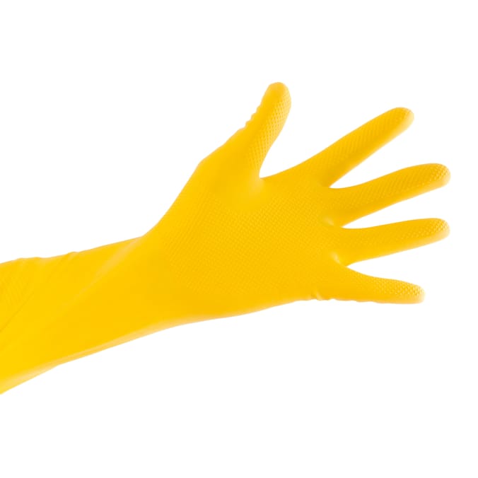 Power Action Super Strong Rubber Gloves - Large 4 Pack