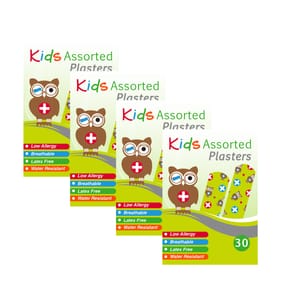 Kids Plasters Assorted 30s x4
