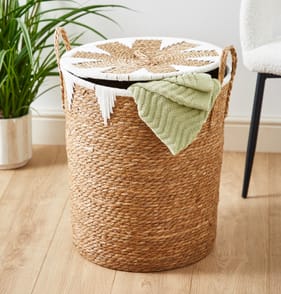Home Collections Straw Laundry Basket