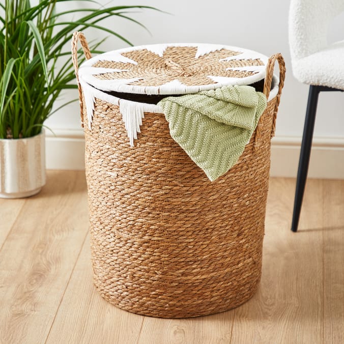 Home Collections Straw Laundry Basket