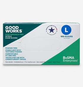 Good Works Performance Pro Nitrile Exam Gloves - Large