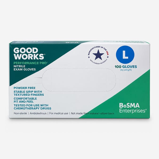 Good Works Performance Pro Nitrile Exam Gloves - Large